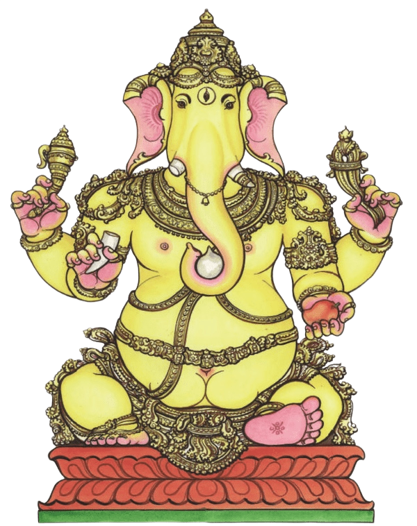 Tryakshara Ganapati