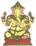 Tryakshara Ganapati